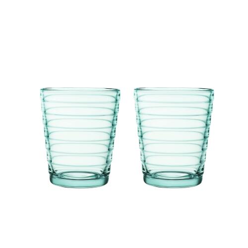 Iittala Aalto Glas Wassergrün 2er Set 220 ml