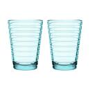 Iittala Aalto Glas Wassergrün 2er Set 330 ml