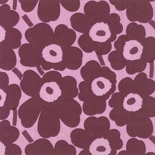 IHR Ideal Home Range Lunch Servietten Mini Unikko Pink 33 x 33 cm