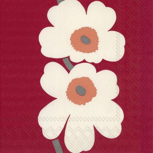 IHR Ideal Home Range Lunch Servietten Unikko 60th Anniversary Rot 33 x 33 cm