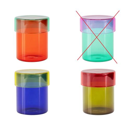 Remember Glasdosen Cosima 4er Set (Retourware, unvollständig)