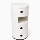 Kartell Componibili Container mit vier Fächern Weiß