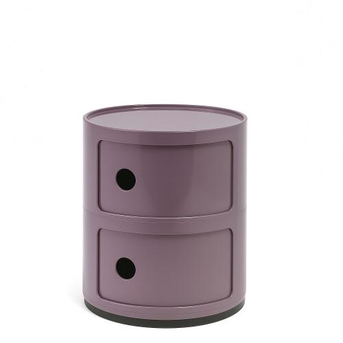 Kartell Componibili Container mit zwei Fächern Violett