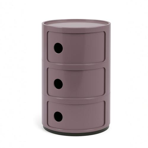 Kartell Componibili Container mit drei Fächern Violett