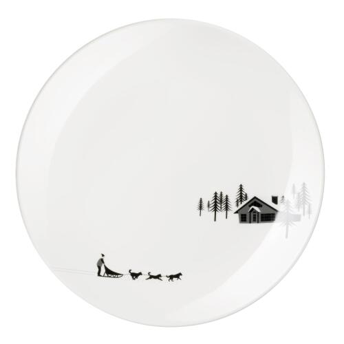 ASA Joy Snow Tracks Dessertteller Sled Dogs 20,5 cm