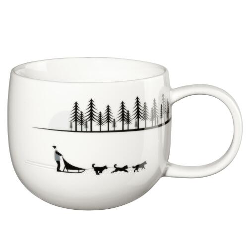 ASA Joy Snow Tracks Henkelbecher Sled Dogs 400 ml