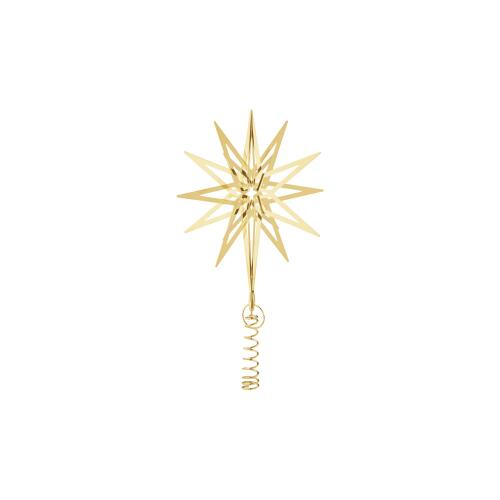 Georg Jensen Weihnachtsbaumspitze Lyra Medium Goldauflage