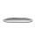 Alessi Pleats Tablett Oval Silberfarben