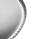 Alessi Pleats Tablett Rund Klein Silberfarben