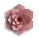 Lovi Dekor-Blume Rosa 15 cm