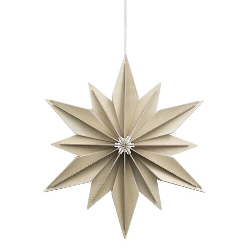 Lovi Dekor-Stern Naturfarben 15 cm