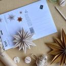 Lovi Dekor-Stern Naturfarben 15 cm