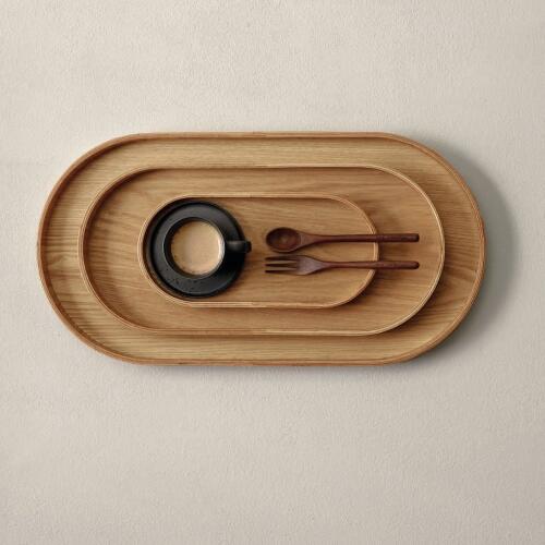 ASA Wood Holztablett Oval 44 cm