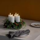 Uyuni LED-Stumpenkerzen Weiß Geschenkset 4-teilig