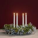 Uyuni LED-Stabkerzen Weiß Geschenkset 4-teilig