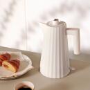Alessi Wasserkocher und Toaster Plissé Weiß
