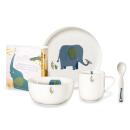 ASA Kids Kindergeschirrset Emma Elefant 4-teilig...