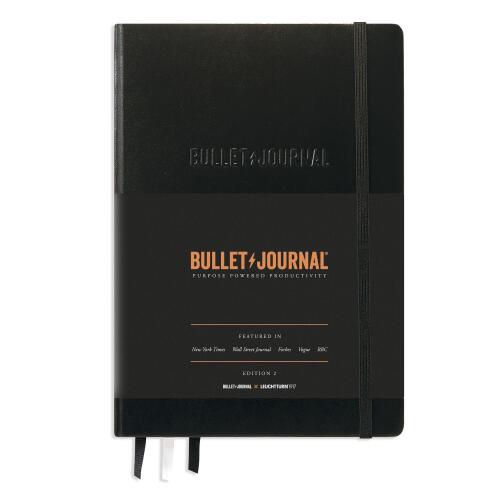Leuchtturm1917 Bullet Journal Edition 2 Hardcover A5 Schwarz Dotted (Retourware)