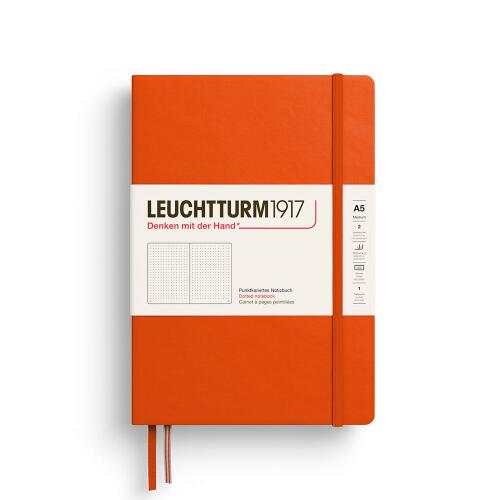 Leuchtturm1917 Notizbuch Medium A5 Hardcover Pumpkin Dotted
