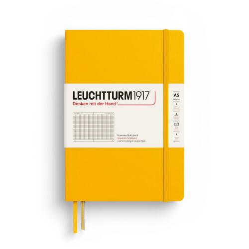 Leuchtturm1917 Notizbuch Medium A5 Hardcover Sunflower Kariert