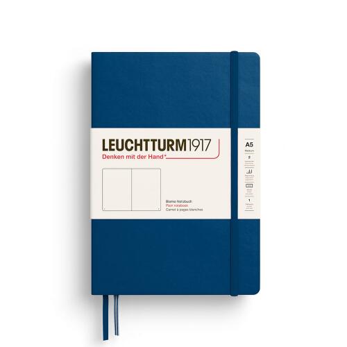 Leuchtturm1917 Notizbuch Medium A5 Hardcover Indigo Blanko