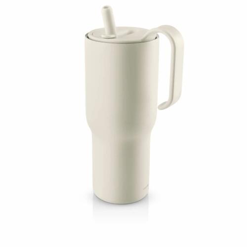 Eva Solo SipnGo Isolierbecher mit Trinkhalm Coconut 900 ml