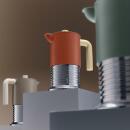 Alessi Vite Espressokocher für drei Tassen Braun