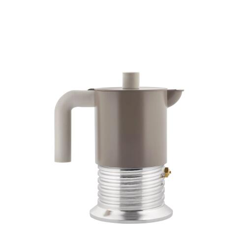 Alessi Vite Espressokocher für drei Tassen Warmgrau