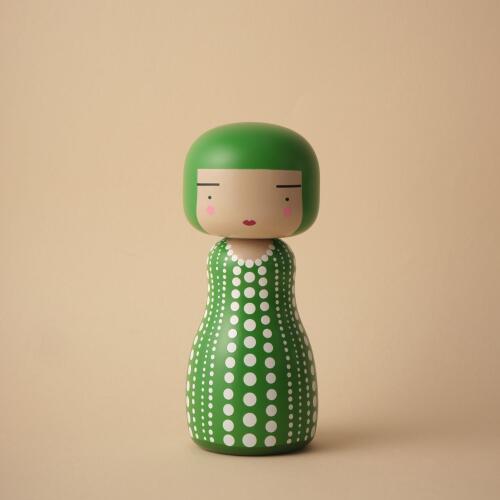 Lucie Kaas Sketch.Inc Kokeshi Doll Dot Green Limitierte Auflage