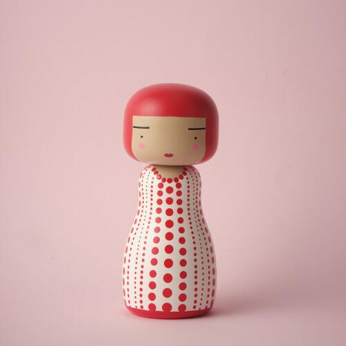 Lucie Kaas Sketch.Inc Kokeshi Doll Dot Red Limitierte Auflage