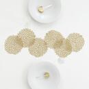 Chilewich Glasuntersetzer Dahlia Brass 6er Set