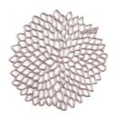 Chilewich Glasuntersetzer Dahlia Gunmetal 6er Set