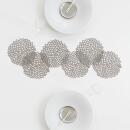 Chilewich Glasuntersetzer Dahlia Gunmetal 6er Set