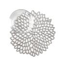 Chilewich Glasuntersetzer Dahlia Silver 6er Set