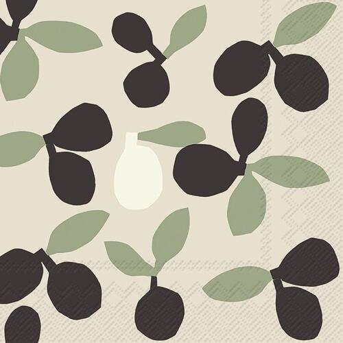 IHR Ideal Home Range Lunch Servietten Pieni Omppo Cream 33 x 33 cm