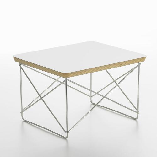 Vitra Occasional Table LTR HPL Weiß Edelstahl