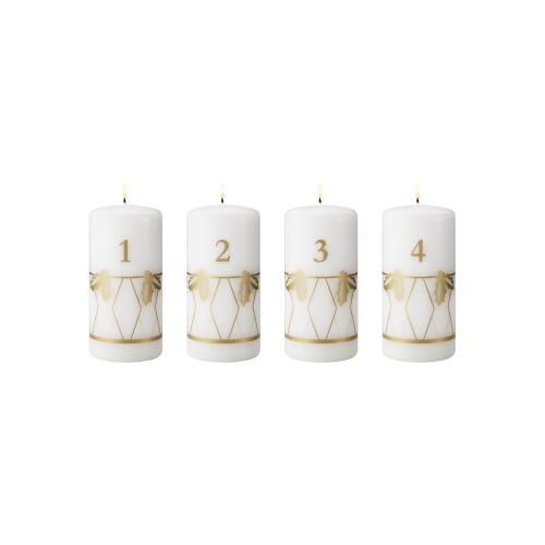 Georg Jensen Weihnachtsschmuck 2026 Adventskerzen Gold 4er Set