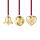 Georg Jensen Weihnachtsschmuck 2026 Geschenk-Set Herz, Glocke & Kugel Vergoldet