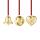 Georg Jensen Weihnachtsschmuck 2026 Geschenk-Set Herz, Glocke & Kugel Vergoldet