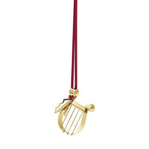 Georg Jensen Weihnachtsschmuck 2026 Ornament Harfe Vergoldet