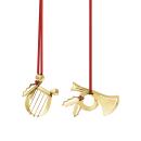 Georg Jensen Weihnachtsschmuck 2026 Ornament Horn & Harfe Vergoldet 2er Set