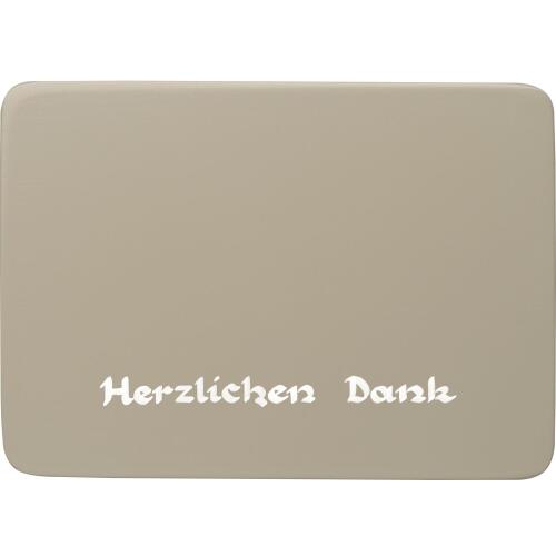 Wendt & Kühn Beschriftete Sockelplatte Herzlichen Dank Sockel1/HD/sg
