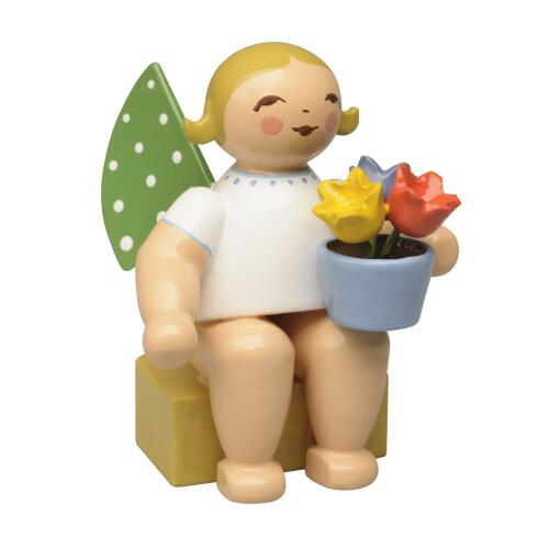 Wendt & Kühn Kalenderfigur 2027 Engel mit Blumentopf 2027Figur