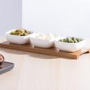 Ladelle Essentials Schalen- und Tablettset Weiß 4-teilig