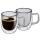Cilio Veneto Kaffee-Glas Grau 2er Set