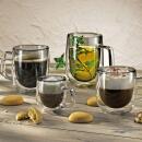 Cilio Veneto Milchkaffee-Glas Grau 2er Set