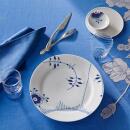 Royal Copenhagen Mega Gerippt Blau Flacher Teller 27 cm