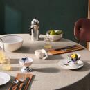 Royal Copenhagen Mega Gerippt Blau Schale auf Fuß 8 cm