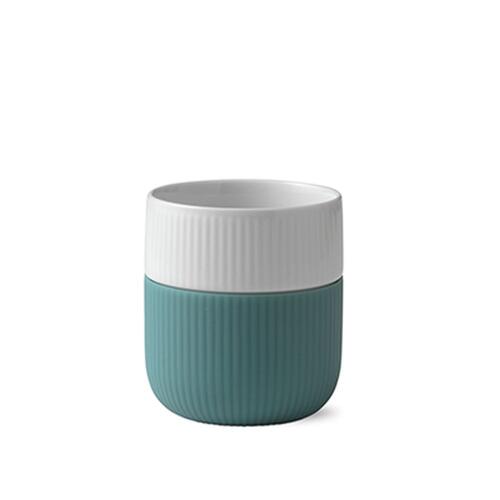 Royal Copenhagen Contrast Gerippt Henkelbecher Opal 350 ml