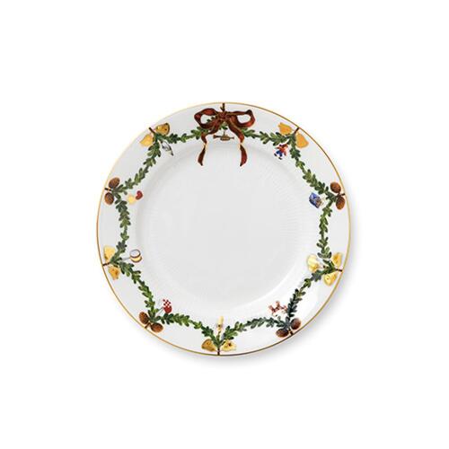 Royal Copenhagen Star Fluted Christmas Flacher Teller 22 cm